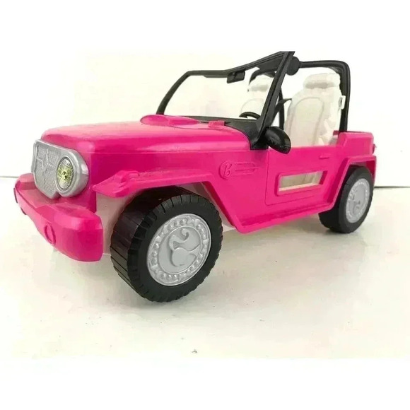 Barbie Doll Pink Jeep Car 2012 Beach Party Vehicle Y6856 - Picture 7 of 16